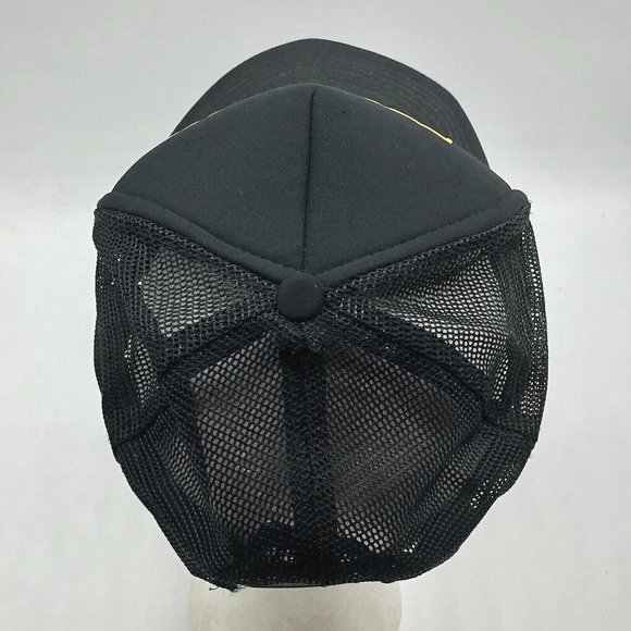 Vintage Kenwood Audio Equipement Foam Mesh Snapback Trucker Hat Black Cap - Picture 3 of 9